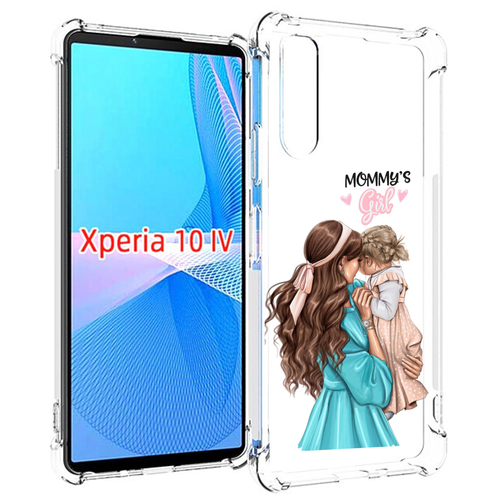 Чехол MyPads Мама-девочки женский для Sony Xperia 10 IV (10-4) задняя-панель-накладка-бампер