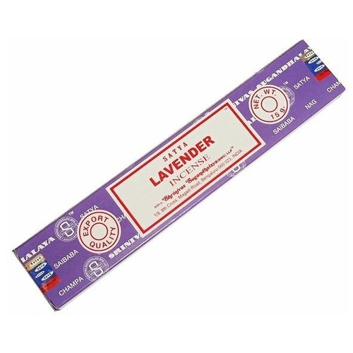Лаванда (Lavender) благовония 15 гр Satya ароматические палочки благовония satya lavender лаванда 15 г