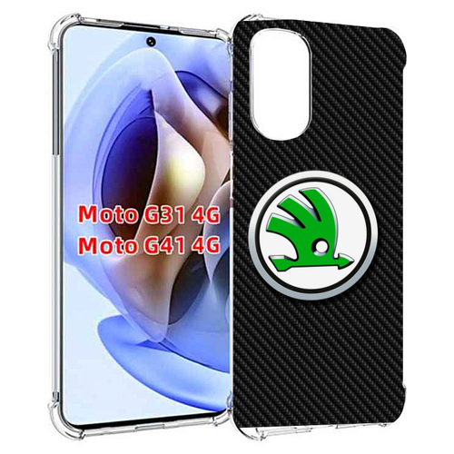 Чехол MyPads skoda шкода 2 для Motorola Moto G31 4G / G41 4G задняя-панель-накладка-бампер