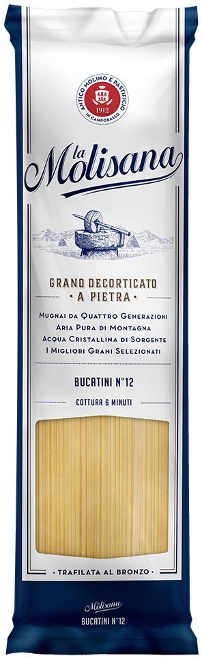 Макаронные изделия La Molisana Bucatini Спагетти с дырочкой из твердых сортов пшеницы № 12, 500г