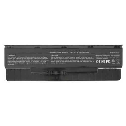 Аккумулятор (батарея) для ноутбука Asus N46JV (A32-N56 11,1V 5200 mAh)