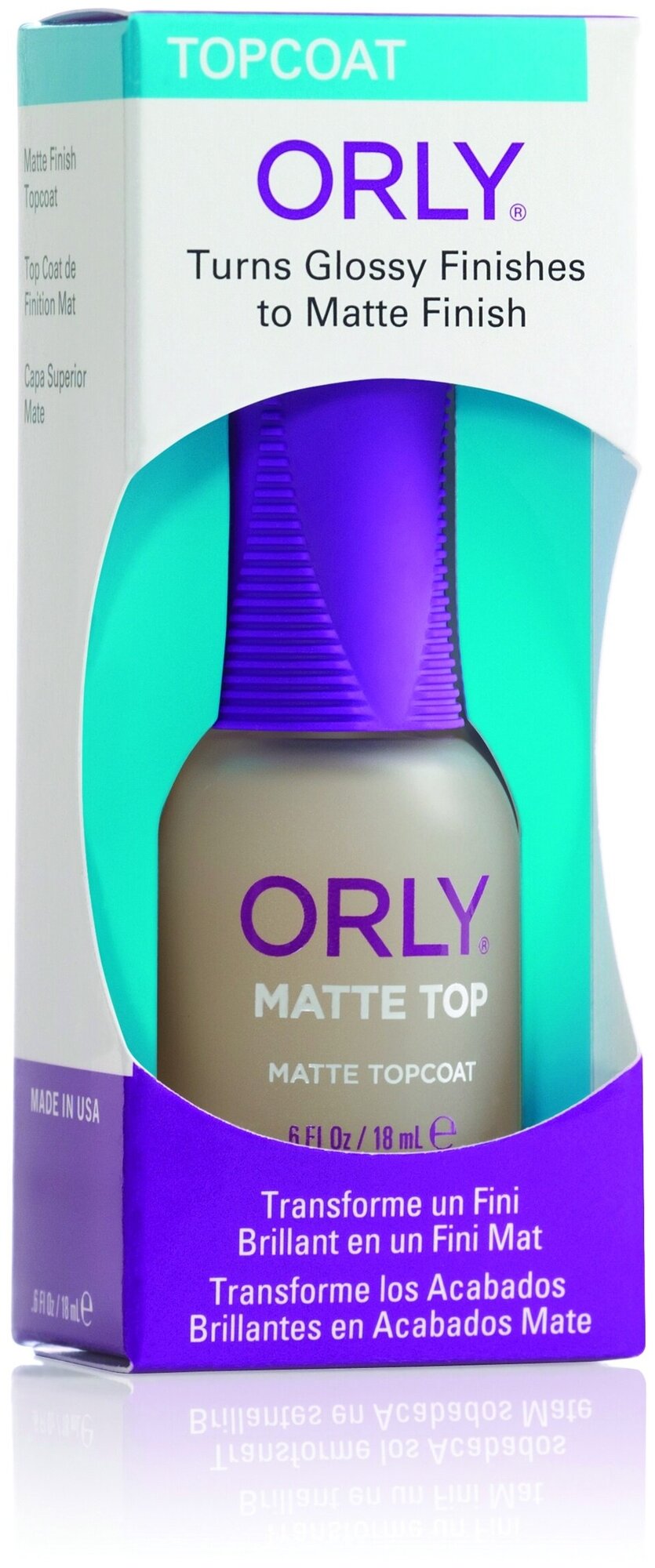 ORLY Топовое покрытие для ногтей с матовым эффектом Matte Top, 18мл