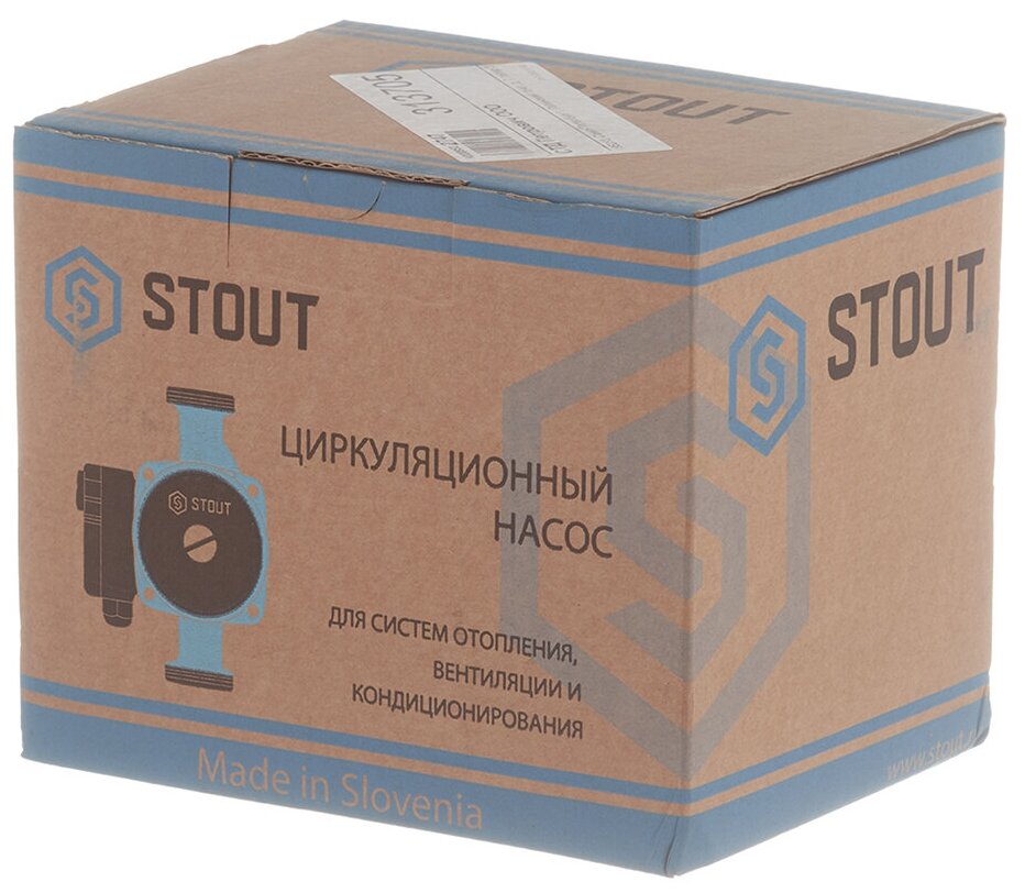 Циркуляционный насос для систем отопления Stout 32/40-180 (SPC-0001-3240180) DN32 подъем 4 м 180 мм с гайками - фотография № 15