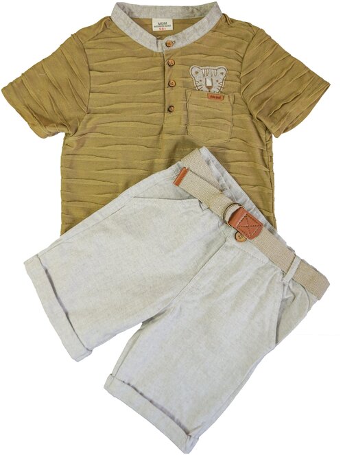 Комплект одежды MIDIMOD GOLD, размер 110-116, бежевый