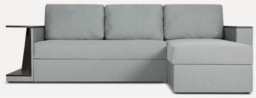 Изображение товара Диван угловой раскладной Берг, 250х150х85, механизм дельфин, серый рогожка