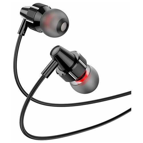 Наушники hoco M90 проводные черные с микрофоном подарок дочке жене девушке 119700₽