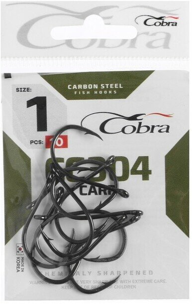 COBRA Крючки Cobra CARP серия CC304 № 01 10 шт.