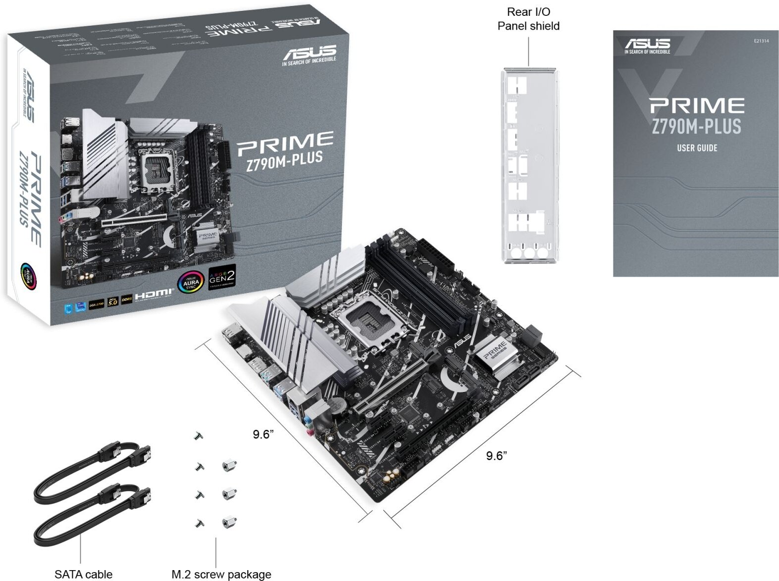 Материнская плата Asus PRIME Z790M-PLUS, Soc-1700, Intel Z790, mATX - фото №2