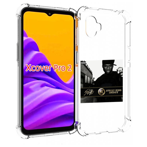 чехол mypads 50 cent candlewick для samsung galaxy xcover pro 2 задняя панель накладка бампер Чехол MyPads 50 Cent - Street King Energy для Samsung Galaxy Xcover Pro 2 задняя-панель-накладка-бампер