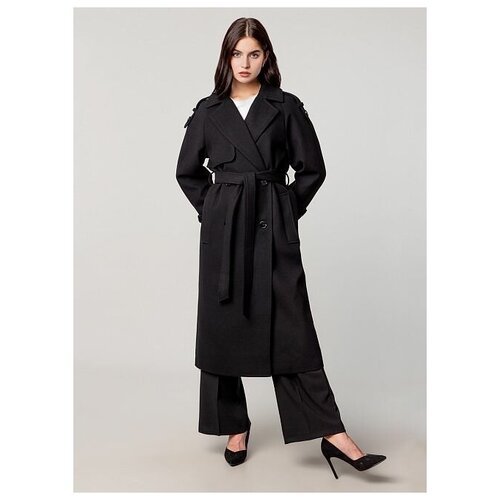 фото Пальто каляев, размер 52, черный