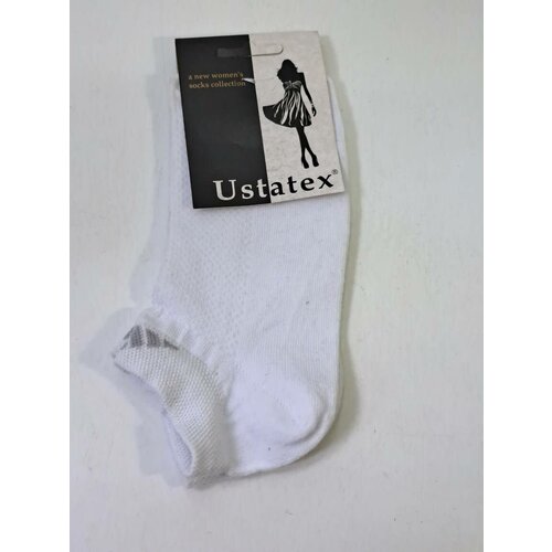 Носки Юстатекс, размер 23/25, белый женские носки юстатекс укороченные в сетку размер 23 25 белый
