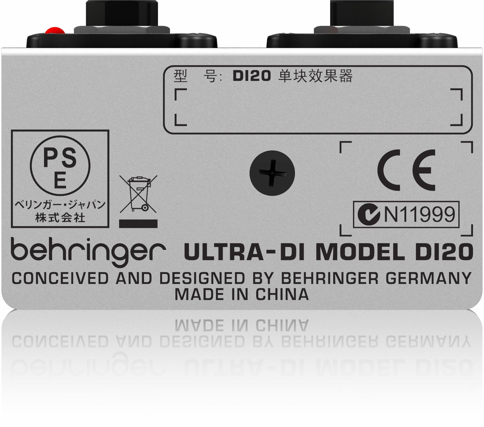 BEHRINGER DI20 Профессиональный активный 2-х канальный директ бокс / сплитер питание: батарея 9 В или фантомное