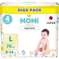 MOMI COMFORT CARE трусики-подгузники L (9-14 кг) GIGA, 70 шт