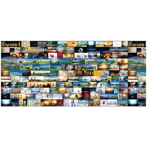 Фотообои флизелин эко Стена путешествий 600х270 12150₽