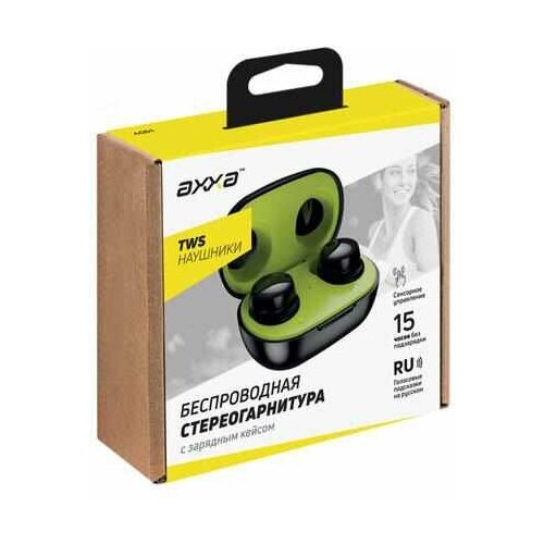 Наушники TWS ахха TWS AB-02 черный 90700₽