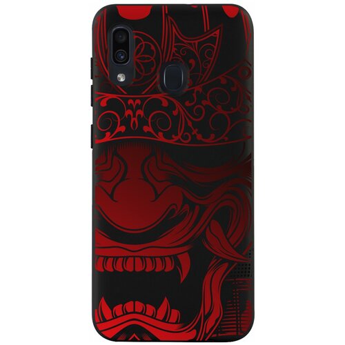 Силиконовый чехол Mcover на Samsung Galaxy A30 / Galaxy A20 с рисунком Красный железный воин силиконовый чехол mcover на samsung galaxy a71 с рисунком красный железный воин