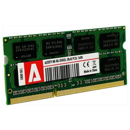 Оперативная память Azerty SODIMM DDR3L 8Gb 1600 MHz 88000₽