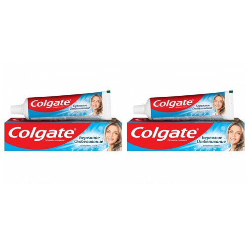Colgate Паста зубная Бережное отбеливание, 2 уп x 100 мл /
