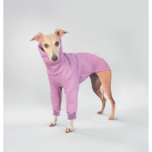 Одежда для собак, водолазка для собак из теплого футера, цвет лавандовый, размер M52