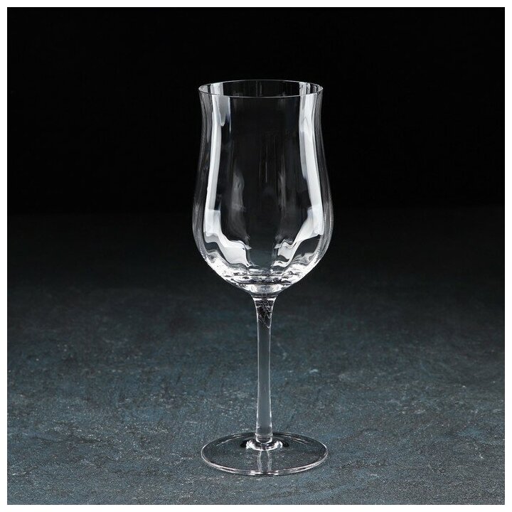 Бокал из стекла для вина Magistro «Тира», 410 мл, 22×7 см