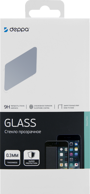 Защитное стекло Deppa для Xiaomi Go 3D Full Glue (черное) - фото №2