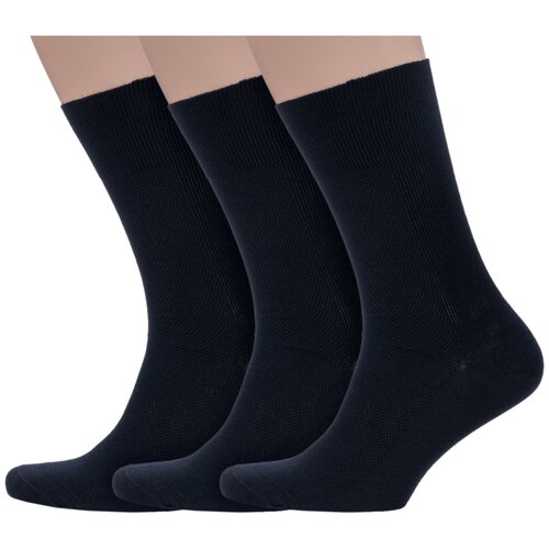фото Мужские носки dr. feet, 3 пары, размер 25, черный