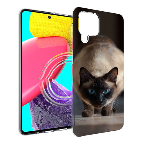 Чехол MyPads кошка сиамская для Samsung Galaxy M53 (SM-M536) задняя-панель-накладка-бампер