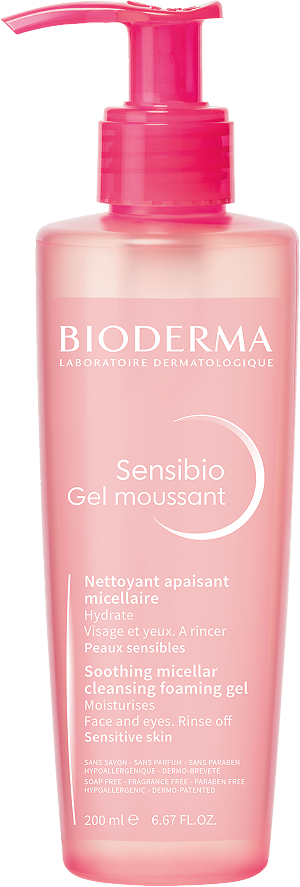 Bioderma Sensibio Очищающий гель для умывания для нормальной и чувствительной кожи лица 200 мл 1 шт