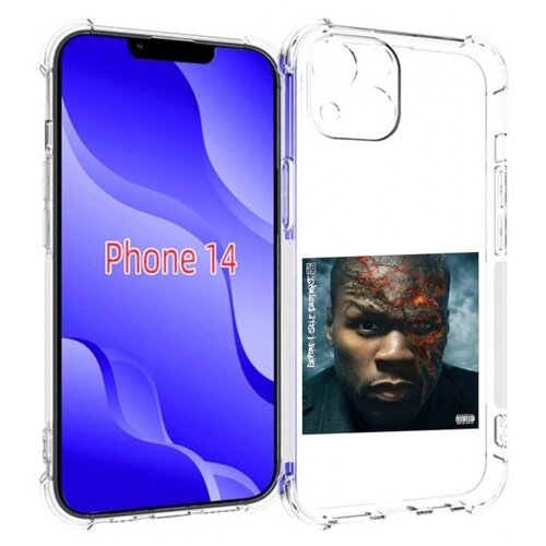 Чехол MyPads 50 Cent - Before I Self Destruct мужской для iPhone 14 (6.1) задняя-панель-накладка-бампер