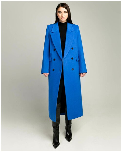 Пальто BUBLIKAIM, размер M, голубой, фиолетовый