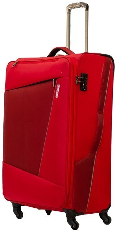 Чемодан American Tourister, 100 л, размер L, красный