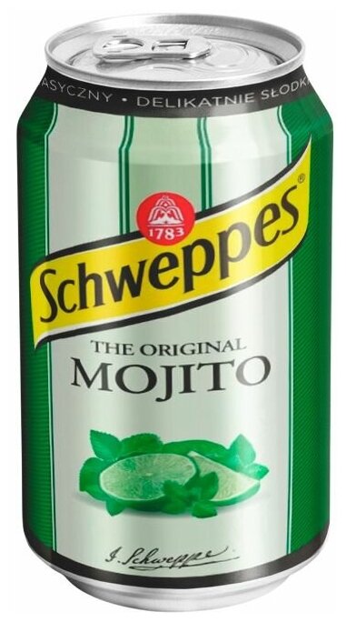 Газированный напиток Schweppes The Original Mojito со вкусом мохито (Польша), 330 мл (6 шт) - фотография № 3