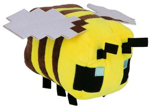 Мягкая игрушка Пчела из игры Майнкрафт 18 см