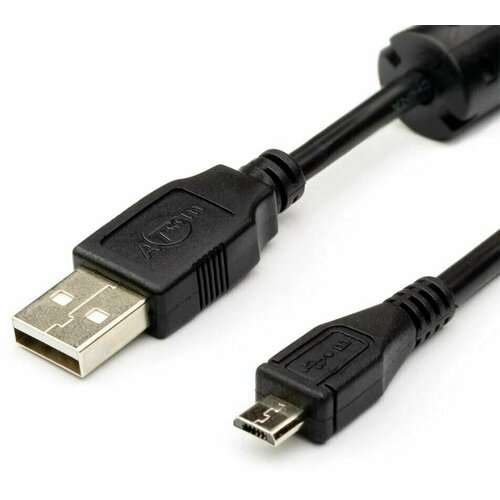 кабель atcom usb microusb 1 8м at9175 Кабель USB 2.0 Тип A - B micro Atcom AT9174 USB Cable 0.8m