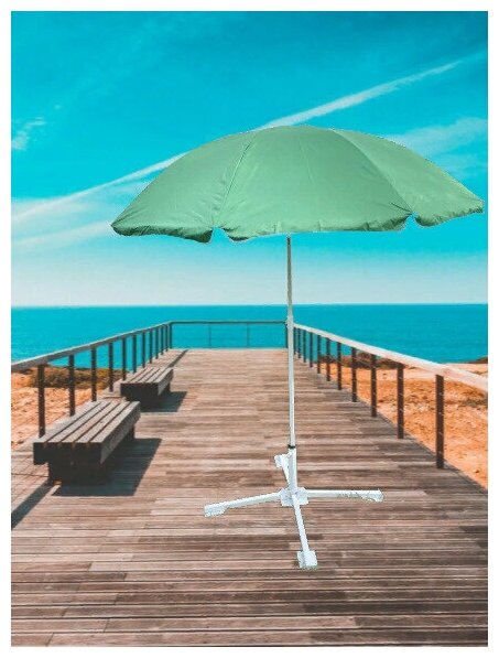 Пляжный зонт / садовый зонт диаметр 160 см - фотография № 1