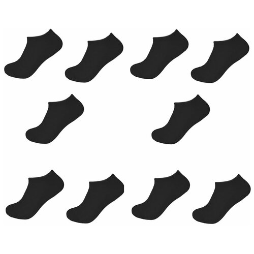 фото Женские носки naitis укороченные, 10 пар, размер 25, черный