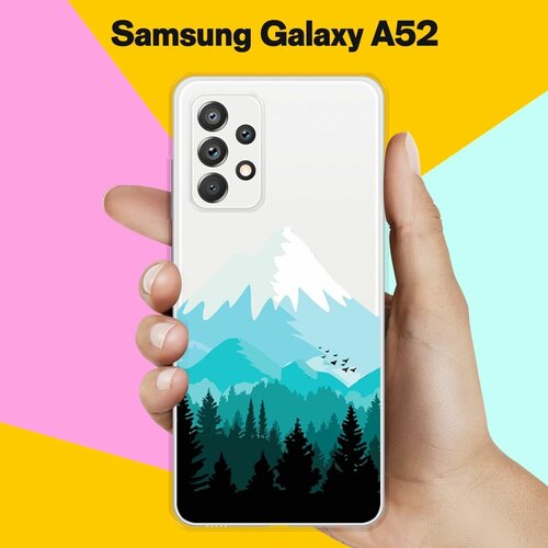 Силиконовый чехол Снежные горы на Samsung Galaxy A52