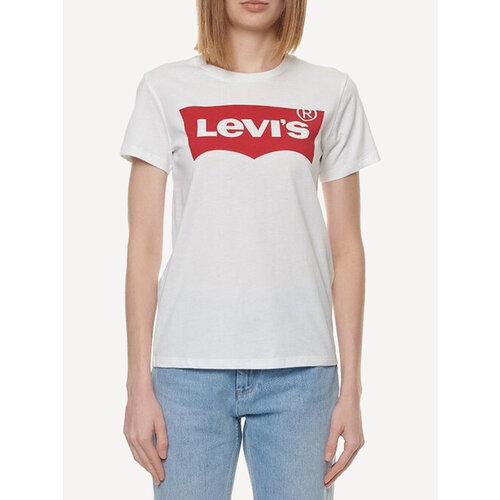 Футболка Levi's The Perfect Tee, размер XS, белый футболка puma силуэт прямой размер xs красный