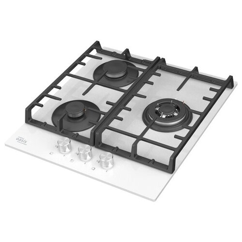 Поверхность газовая making OASIS everywhere P-3GWT B белый 3 конф стекло чугун гк WOK 1171000₽