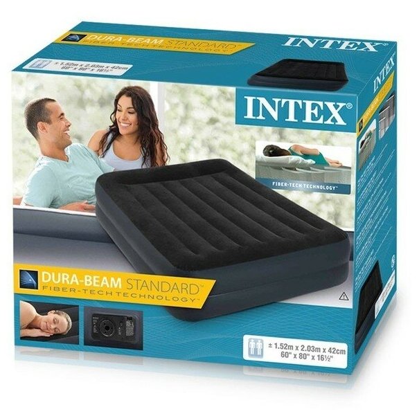 Кровать INTEX Pillow Rest Raised Bed 152х203х42см 64124 - фотография № 11