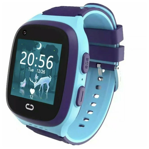 Умные детские часы 4G LTE smart watch /Series 2023/ скрытое видео наблюдения за детьми,GPS локатор,Sim карта, игры, фотокамера, микрофон, SOS / Синий