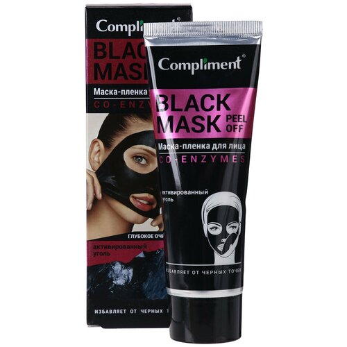 Compliment Black Mask Маска-пленка глубокого очищения CO-ENZYMES, 80 мл