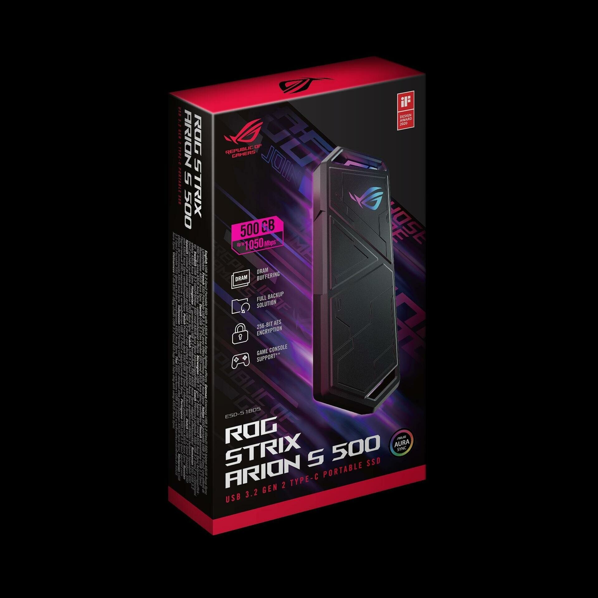 Внешний SSD ASUS ROG Strix Arion S500