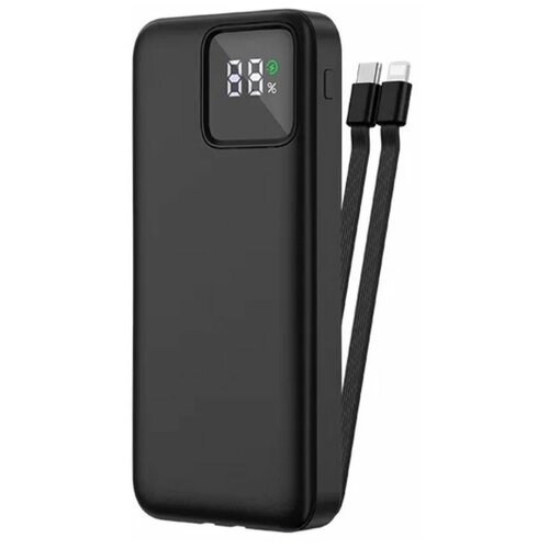 Внешний аккумулятор WiWU JC-18 LED Display Built-in Cable Power Bank 225W Supercharge 10000мАч Black 264000₽
