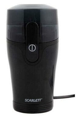 Кофемолка SCARLETT SC-4245 (чёрный), 130Вт, 8 чашек, 40 г, большая кнопка