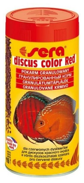 Корм для рыб Sera DISCUS COLOR RED 250мл - фотография № 3