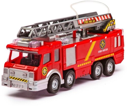 Модель Пожарная машина, свет+звук, стреляет водой, 24 см