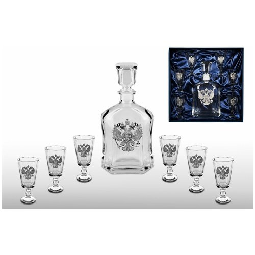 Лафитники для водки граненые и водочный графин «НАСЛЕДИЕ-2»