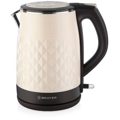 Чайник электрический BRAYER BR1043WH металл 15 л 2200 Вт автоотключение бежевый 379800₽