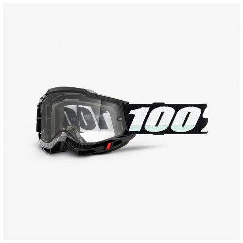 Очки 100% Accuri 2 Enduro Goggle Black / Clear Dual Lens (50221-501-01)